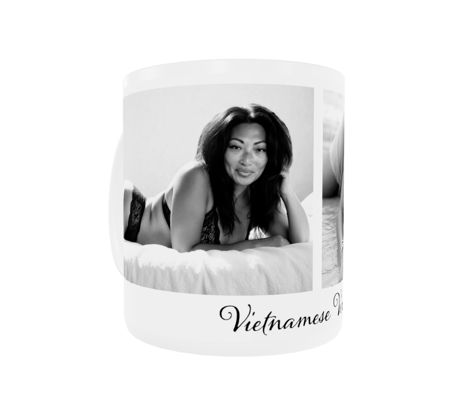 Vietnamese Vixen Signature Mug – Black & White Edition