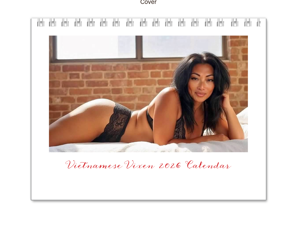 Vietnamese Vixen 2026 Wall Calendar